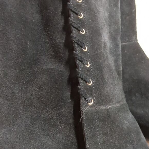 ISOLA Black Suede Knee High Boots, Size 9.5 - Picture 4 of 11